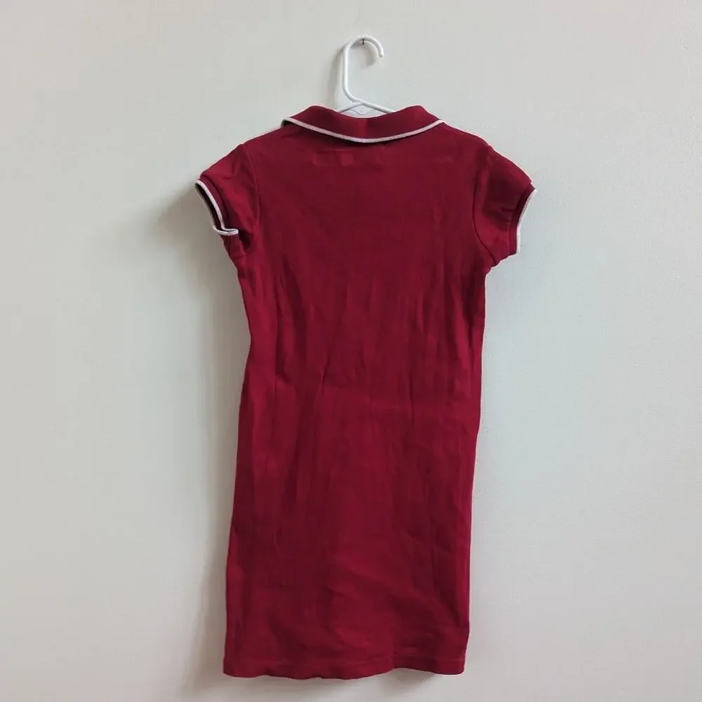 Vtg Ralph Lauren Polo Dress Girls 6x Red Classic Preppy